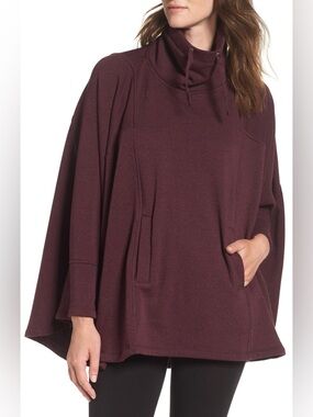 Ugh Pichot Poncho, size M/L in Burgundy